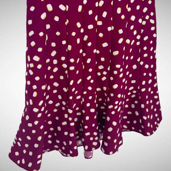 Kate Spade Mallow Crepe Polka Dot Swing Mini Dress Size 00 Romantic Whimsigoth - Picture 7 of 13